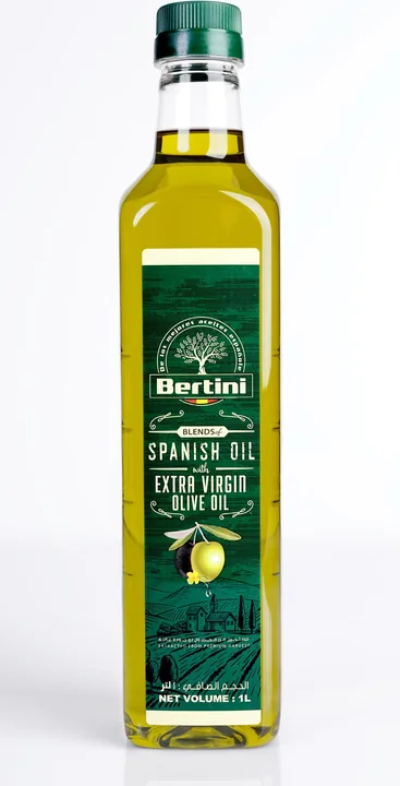 Bertini Extra Virgin Olive Oil Blended of Refined Oil Plastic, 12 × 1 L