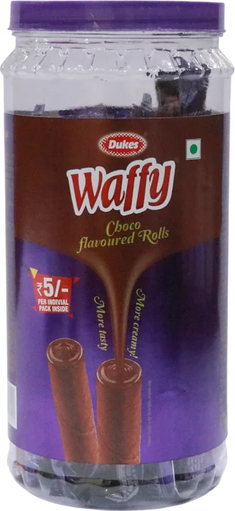 Dukes Waffy Rolls Jar Chocolate, 315 g