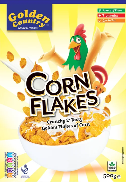 Golden Country Cornflakes, 10 × 500 g