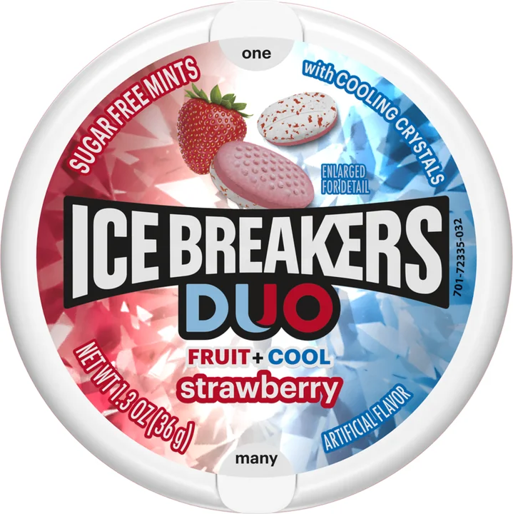 Ice Breakers Mint Strawberry, 8 × 24 × 1.3 oz
