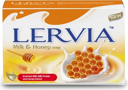 Lervia Bar Soap - Honey, 72 × 90 g