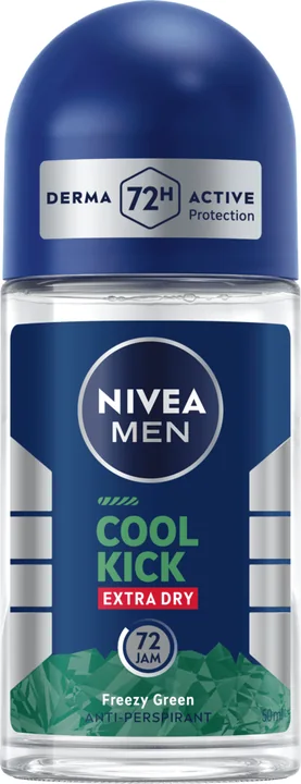 Nivea Deo Roll On - Cool Kick Freezy Green (Men), 24 × 50 ml