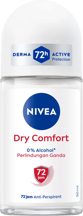 Nivea Deo Roll On - Dry Comfort (Women), 24 × 50 ml