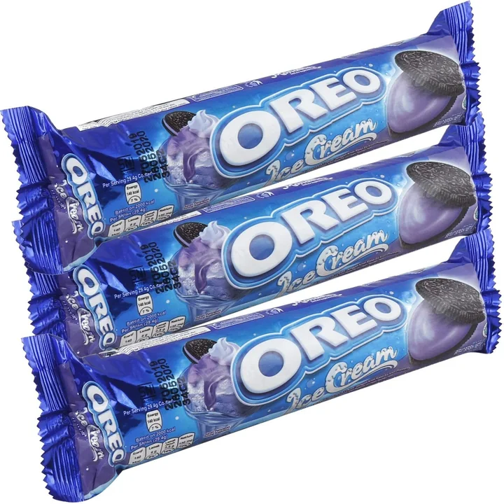 Oreo Biscuit Sandwich Roll - Ice Cream Blueberry, 24 × 105 g