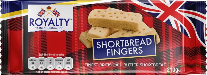 Royalty All Butter Shortbread, 24 × 210 g