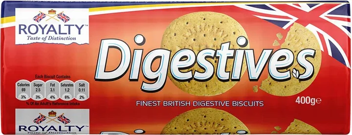 Royalty Digestive Biscuits, 20 × 400 g