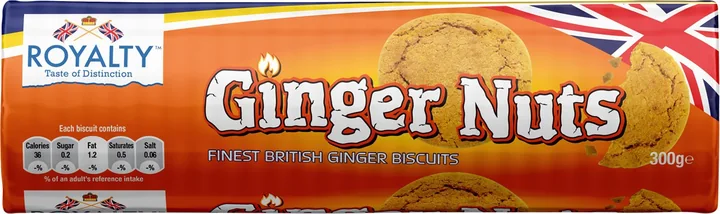 Royalty Ginger Nut Biscuits, 20 × 300 g