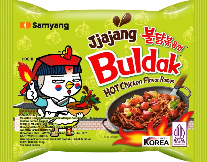 Samyang Noodles Jjajang, 8 × 5 × 140 g
