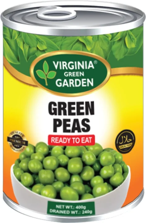 Virginia Green Garden Green Peas, 24 × 400 g