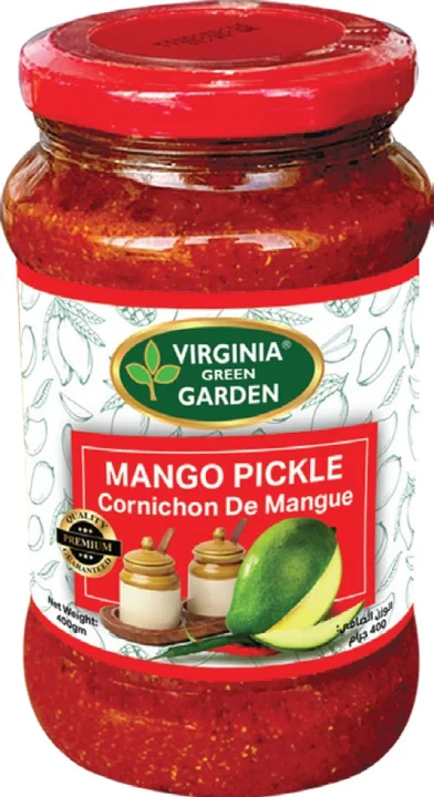 Virginia Green Garden Mango Pickles, 12 × 400 g