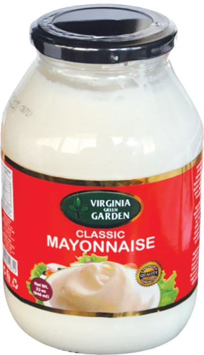Virginia Green Garden Mayonnaise - Glass, 12 × 32 oz