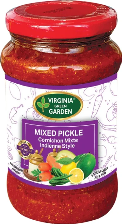 Virginia Green Garden Mix Pickles, 12 × 400 g