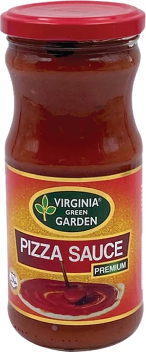 Virginia Green Garden Pizza Sauce - Glass, 12 × 370 g