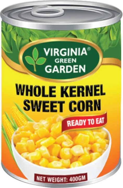 Virginia Green Garden Sweet Corn Whole Kernel (Easy Open), 24 × 400 g